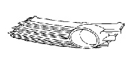 Zaślepka, kratka halogenu prawego ASTRA H do 2007 (dla świateł)